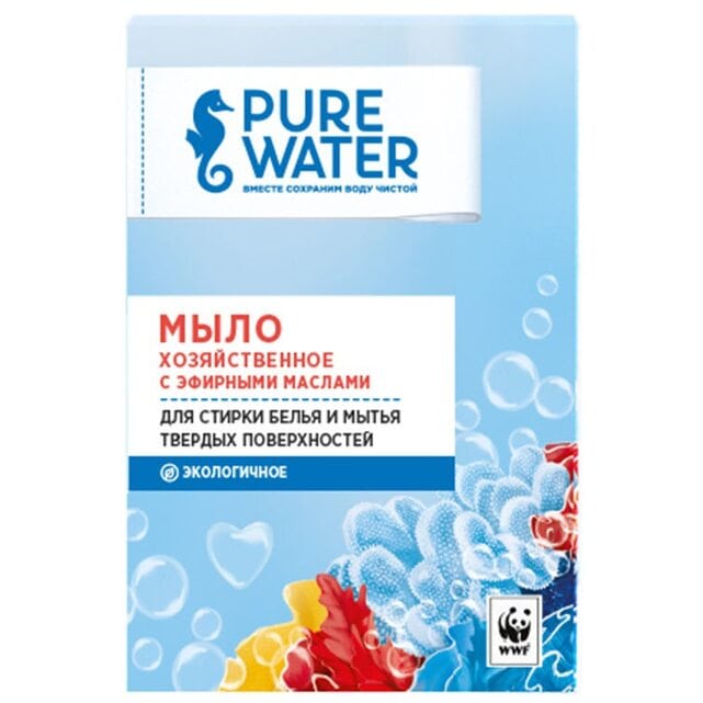 Pure Water Хозяйственное мыло с эфирными маслами 175 г