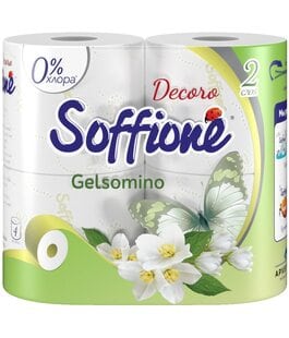 Туалетная бумага 2 слоя Decoro Gelsomino Soffione