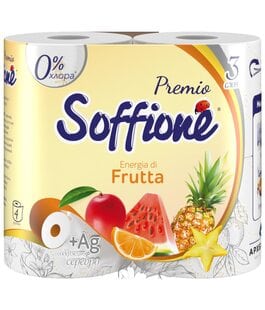 Туалетная бумага 3 слоя Premio Energia di Frutta Soffione