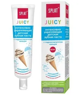 Зубная паста мороженое с гидроксиапатитом Juicy Splat