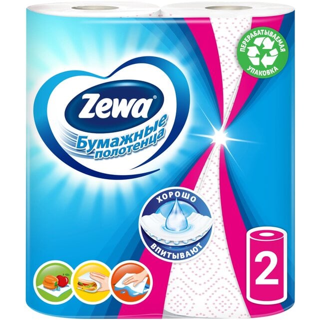Zewa Standard Декор бумажные полотенца 2 слоя 2 штуки