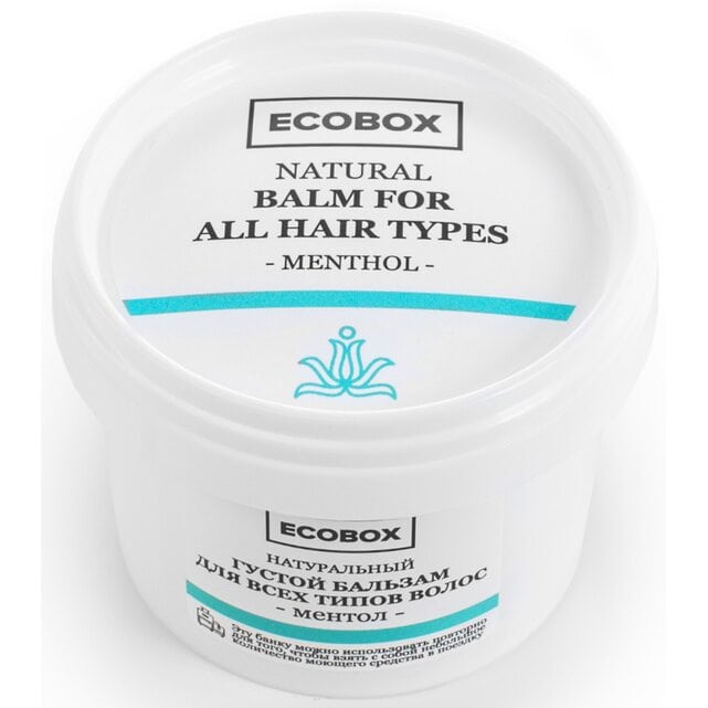 Ecobox Густой бальзам для всех типов волос Ментол 120 мл