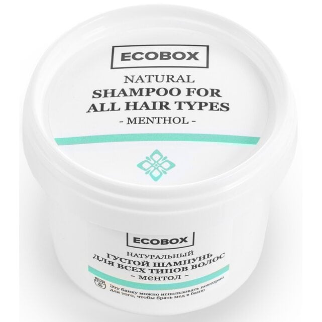 Ecobox Густой шампунь для всех типов волос Ментол 120 мл