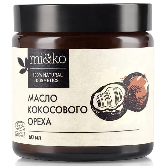 MiKo Масло кокосовое экологически чистое нерафинированное 60 мл Cosmos Organic