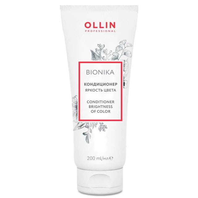 Ollin Professional BioNika Кондиционер для окрашенных волос Яркость цвета 200 мл
