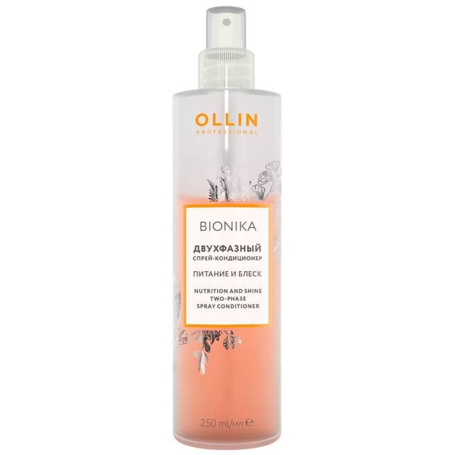 Ollin Professional BioNika Спрей-кондиционер двухфазный Питание и блеск 250 мл