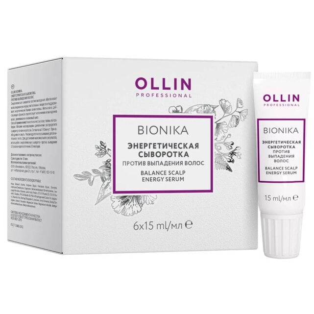 Ollin Professional BioNika Энергетическая сыворотка против выпадения волос