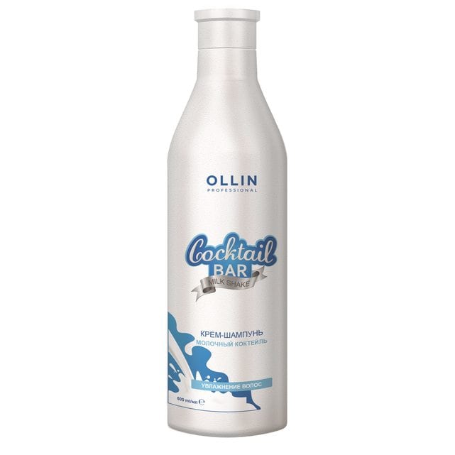 Ollin Cocktail Bar Крем-шампунь для волос Молочный коктейль 500 мл