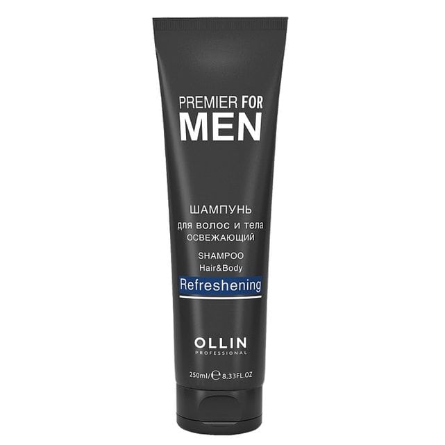 Ollin Premier For Men Шампунь для волос и тела освежающий 250 мл